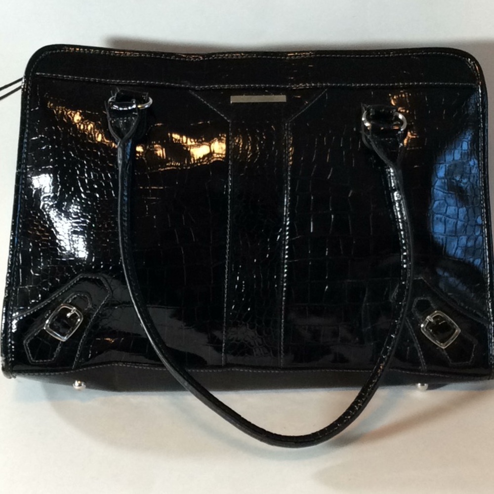 Croco Print Bag